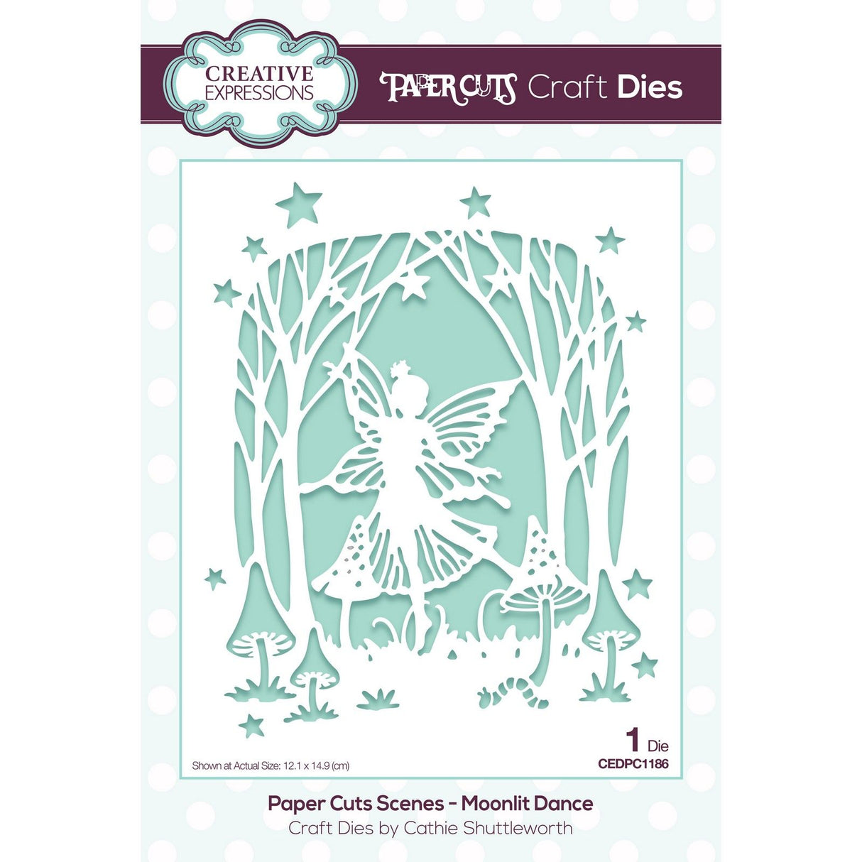 Paper cuts • cutting die scene moonlit dance