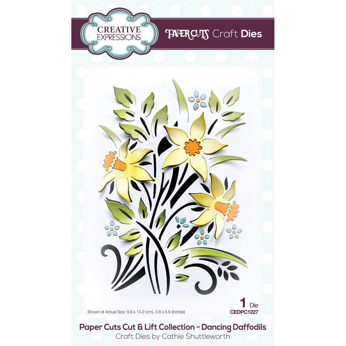 Paper cuts • cut lift die dancing daffodils