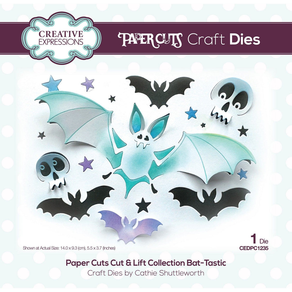 Paper cuts • cut lift die bat-tastic