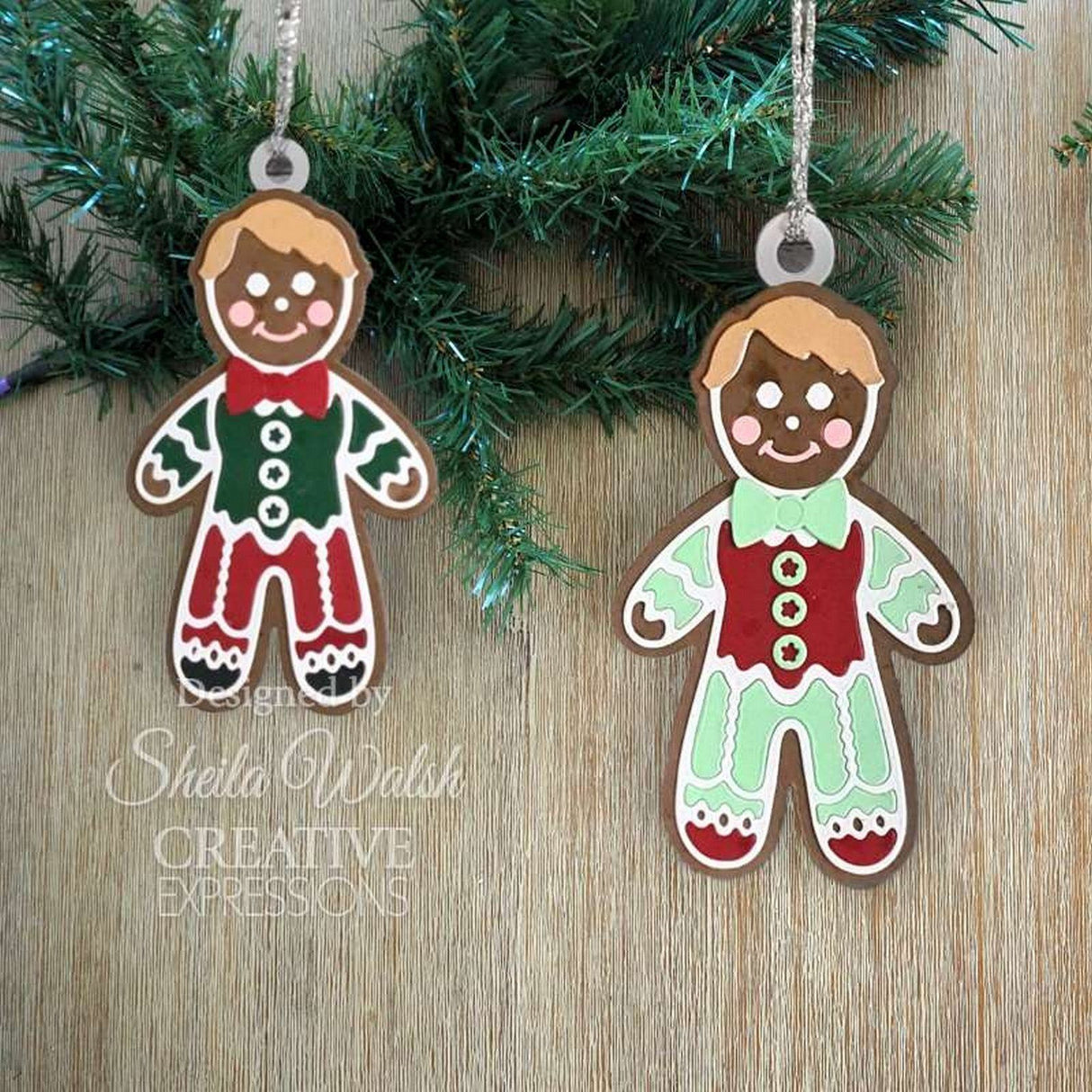Paper cuts • festive craft die gingerbread boy