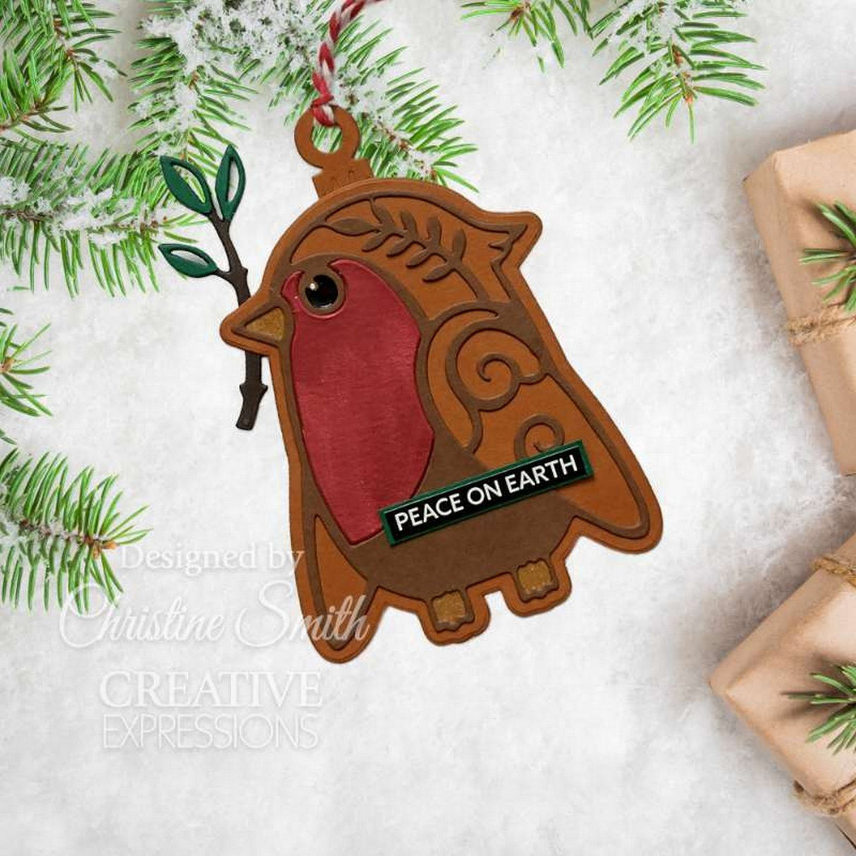 Paper Cuts • festive craft die robin