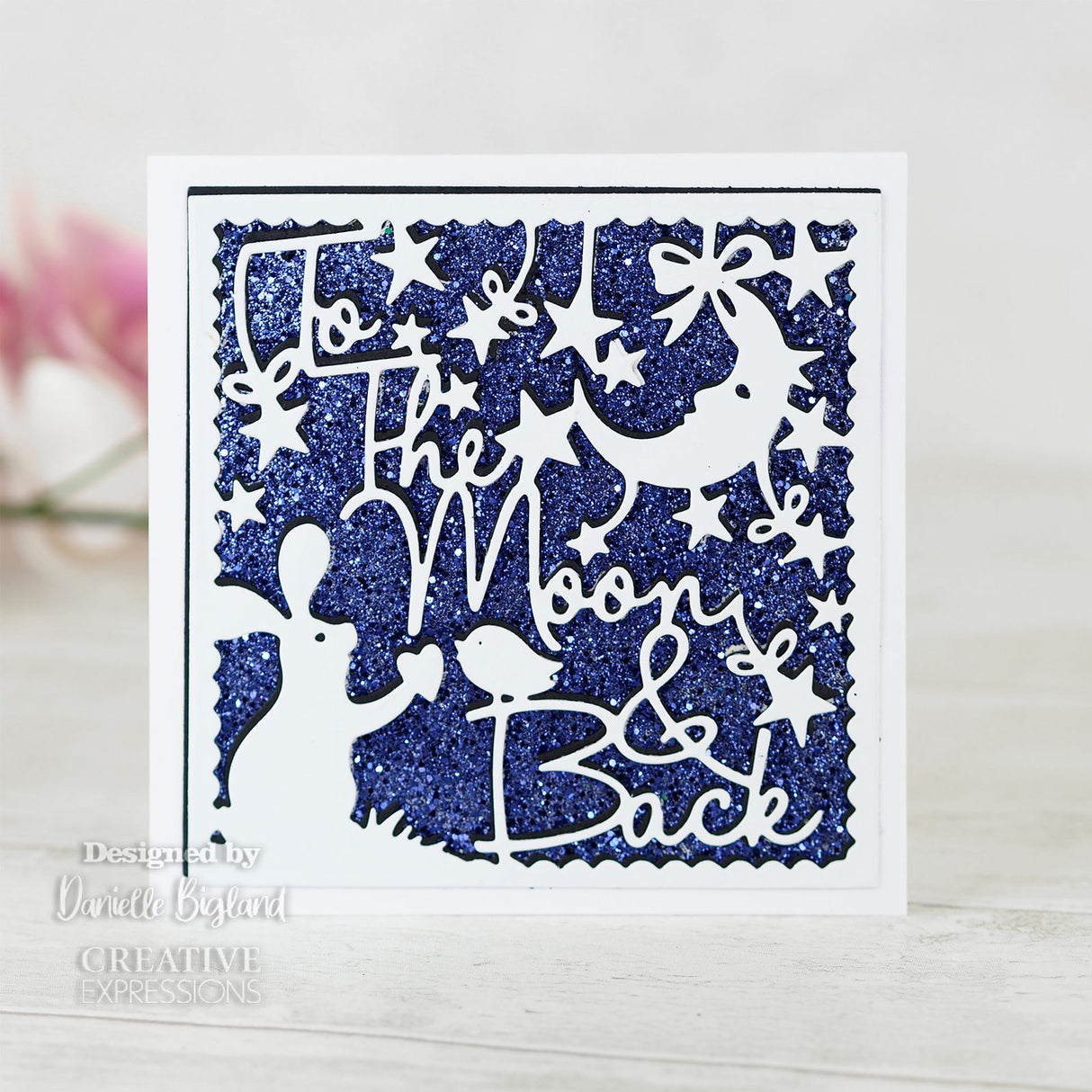 Creative expressions • paper panda cutting die to the moon and back