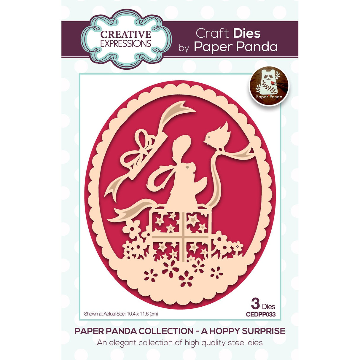 Creative Expressions • Paper Panda Die A Hoppy Surprise