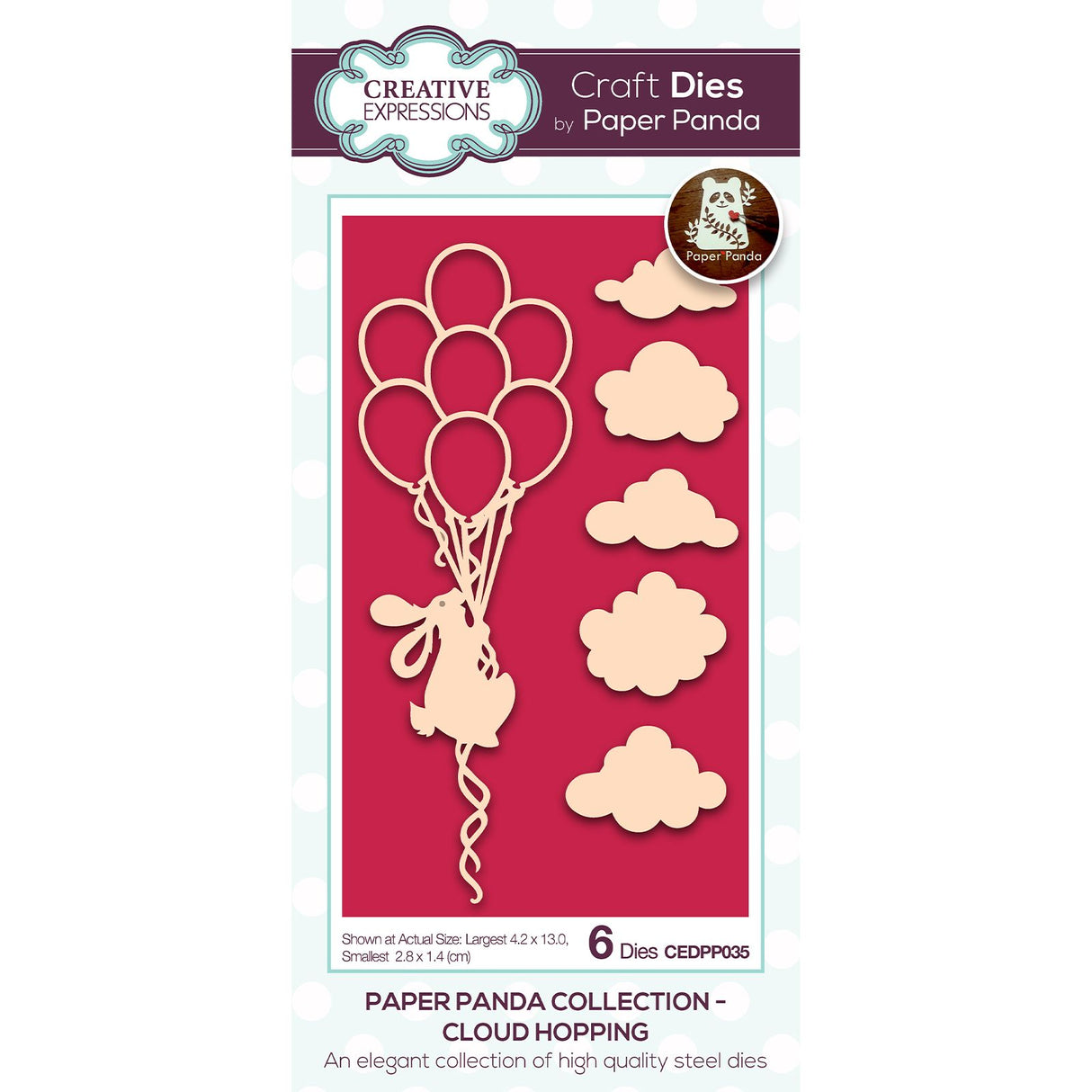 Creative Expressions • Paper Panda Cloud Hopping Die