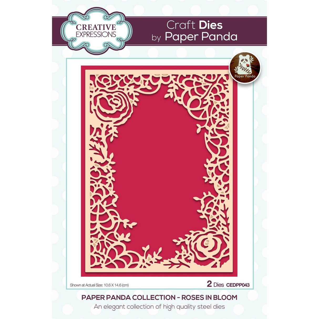 Creative Expressions • Paper Panda Die Roses in Bloom