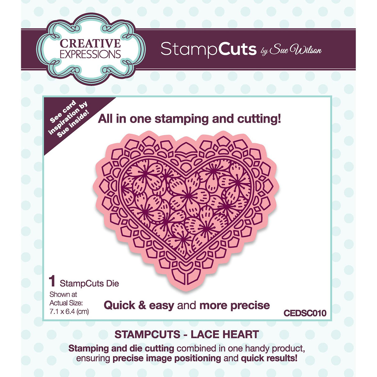 Creative expressions • stampcuts lace heart