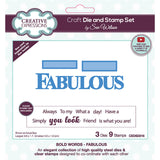 Creative expressions • die stamp set fabulous