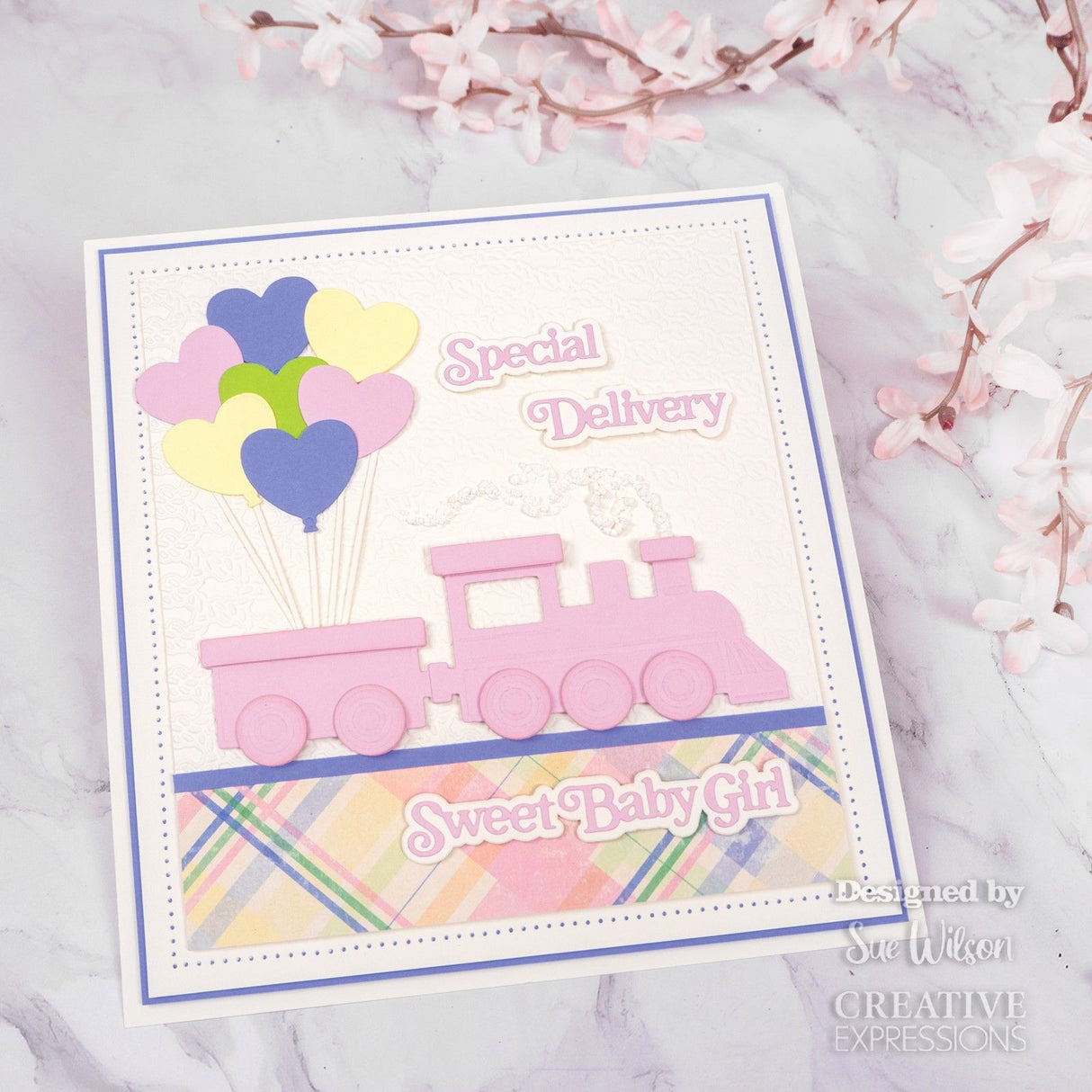 Creative expressions • cutting die mini shadowed sentiments special delivery