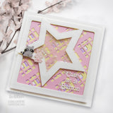 Creative expressions • cutting die mini shadowed sentiments cute as a button
