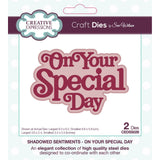 Creative expressions • shadowed sentiments cutting die on your special day