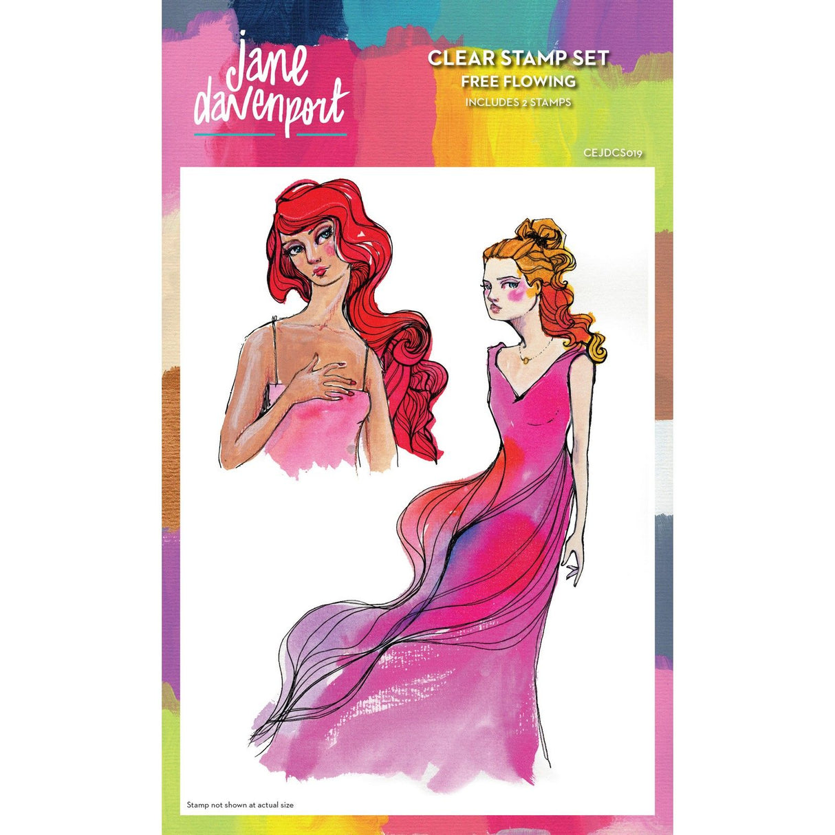 Creative expressions • clear stamps free flowing