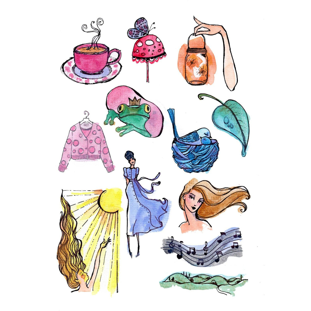 Creative Expressions • clear stamps whimsical watercolor