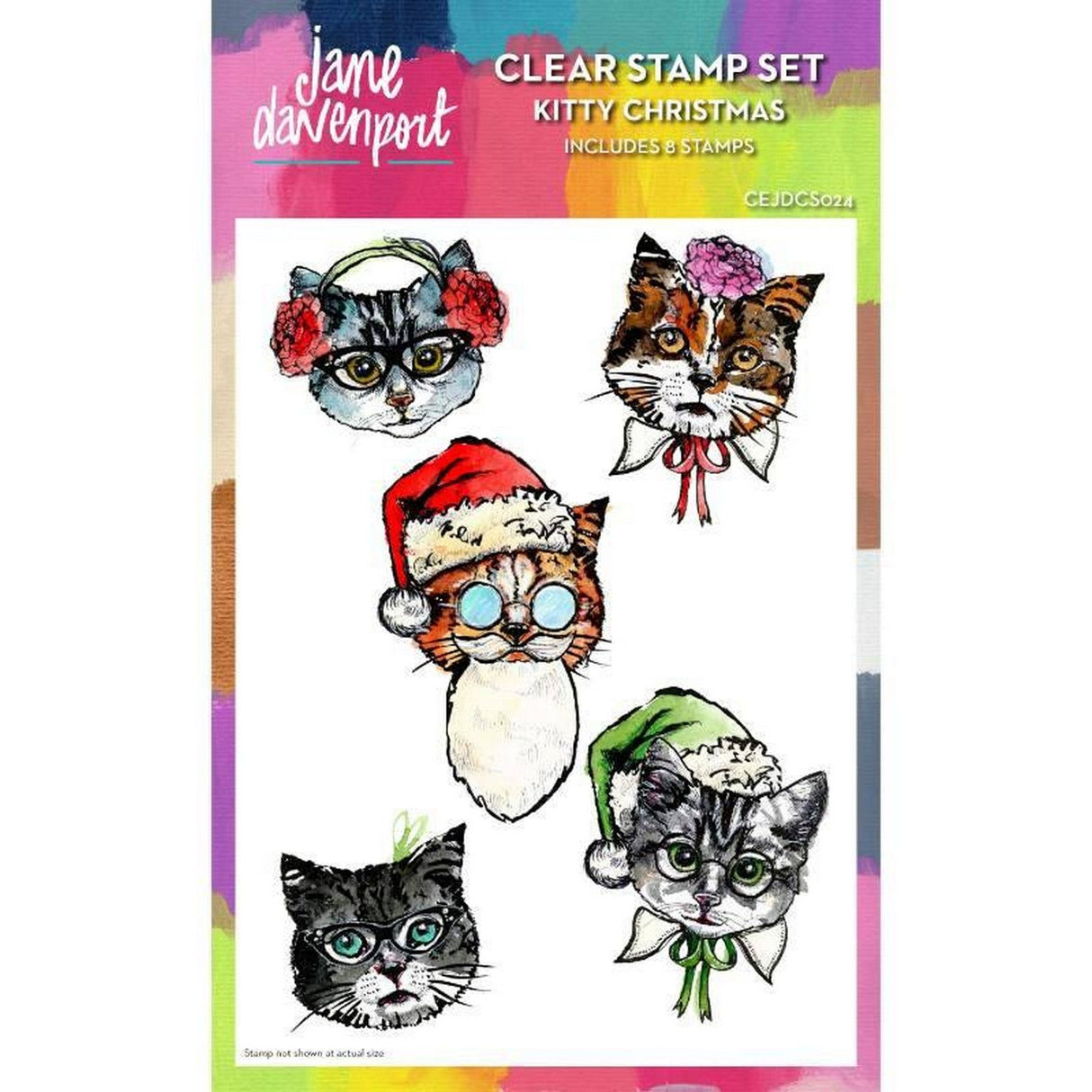 Creative Expressions • Clear Stamps Kitty Christmas