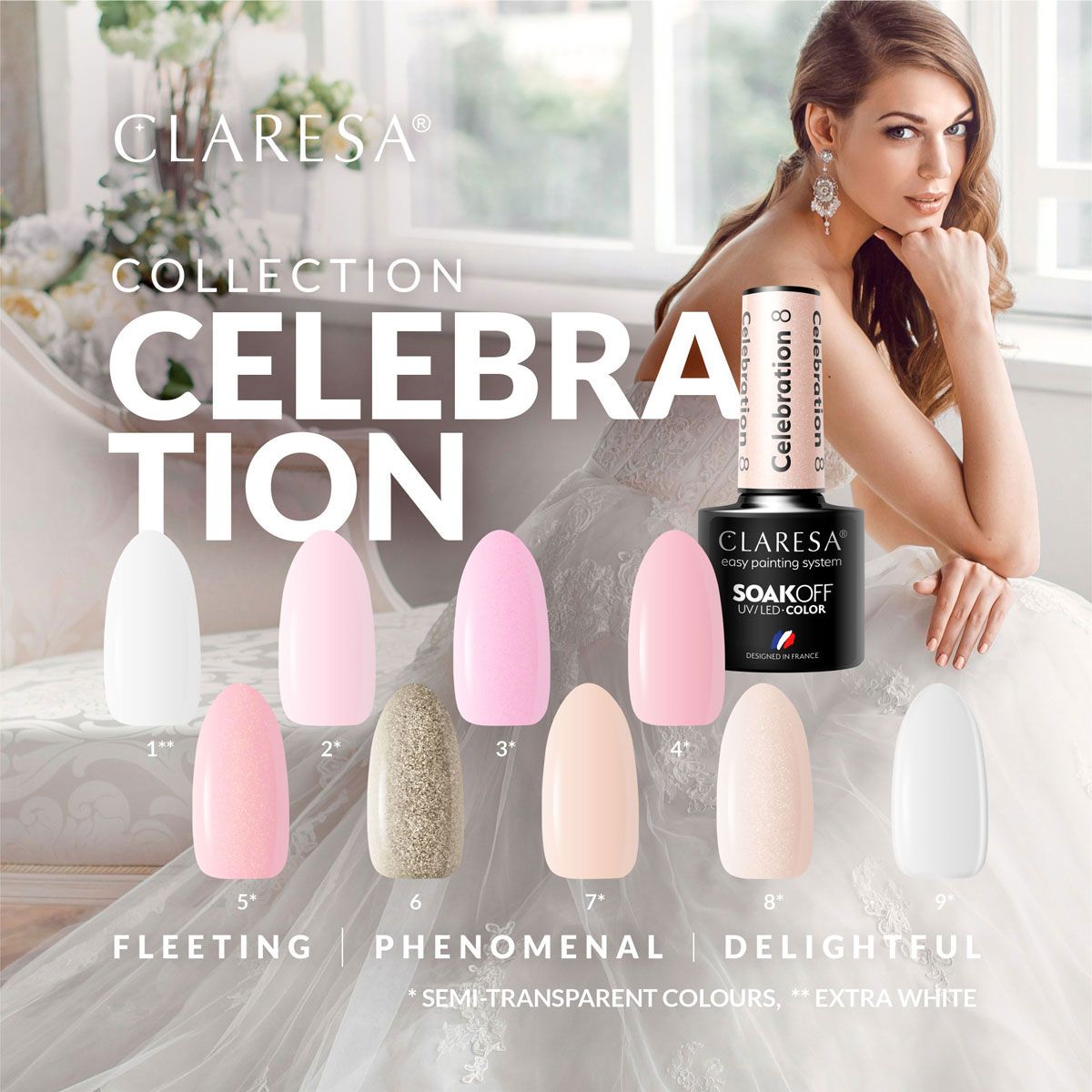 Claresa uv led gellack 5ml celebration 1