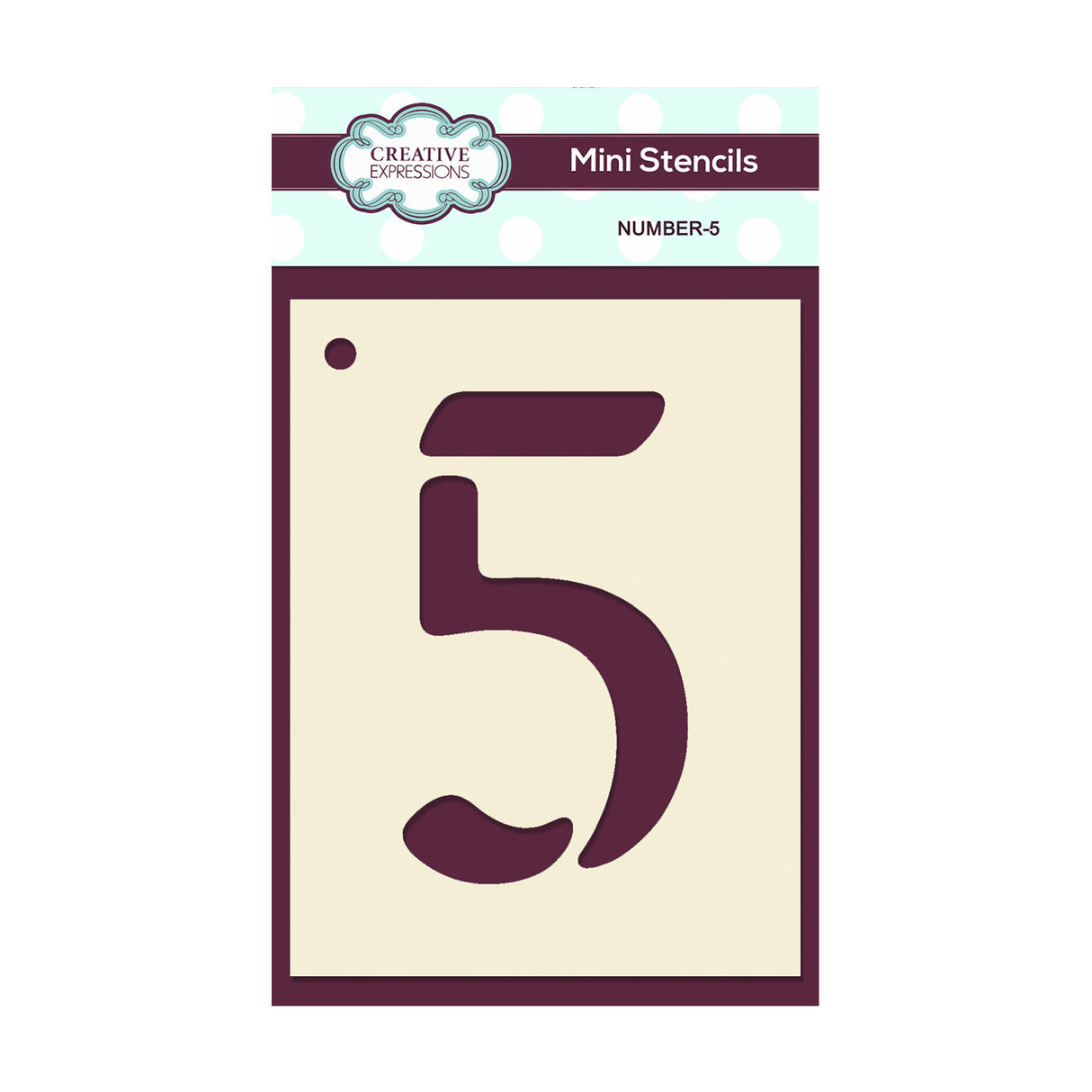 Creative expressions • mini stencil number 5