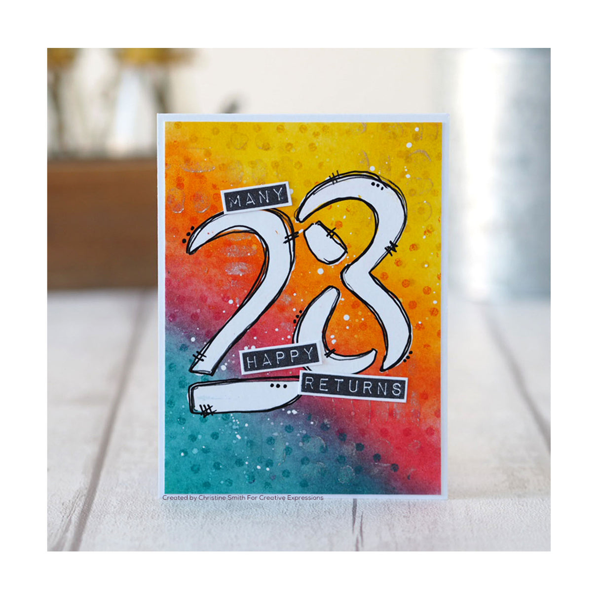 Creative expressions • mini stencil number 8