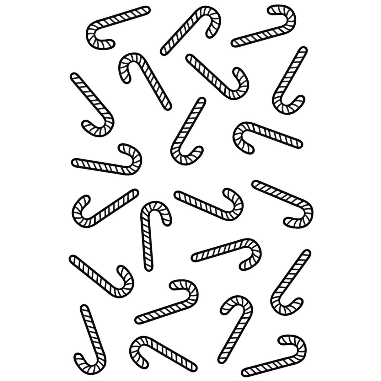 Creative expressions • precut rubber stamp candy cane background