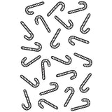 Creative expressions • precut rubber stamp candy cane background