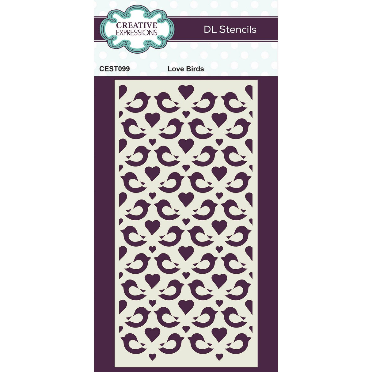 Creative expressions • dl stencil love birds