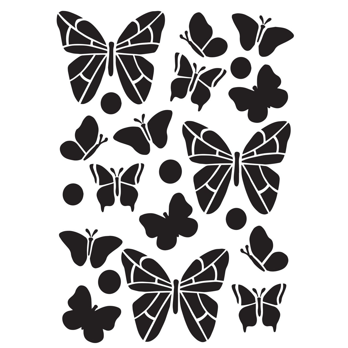 Creative expressions • stencil whimsical butterflies