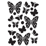 Creative expressions • stencil whimsical butterflies