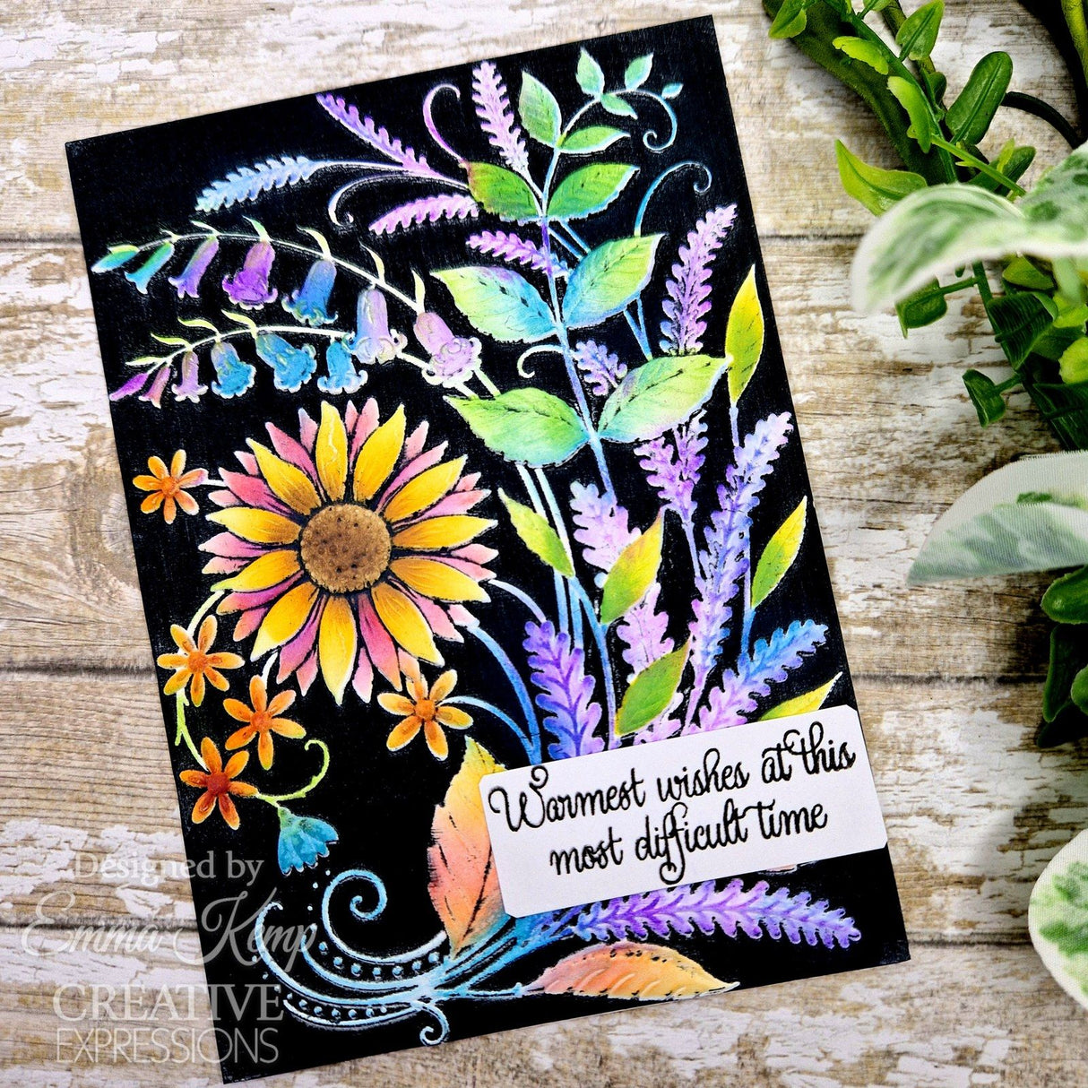 Creative Expressions • Companion Colouring Stencil Sunshine Serenade 2pcs