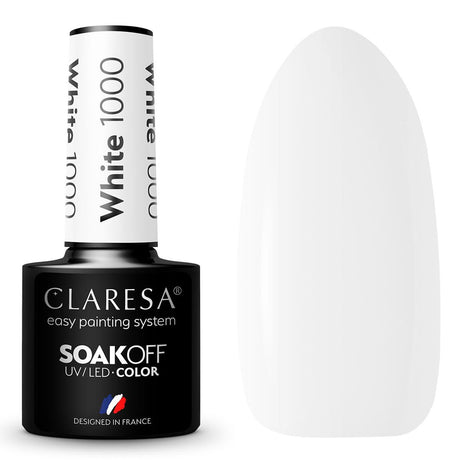 Claresa UV LED gel Polish 5ml White 1000