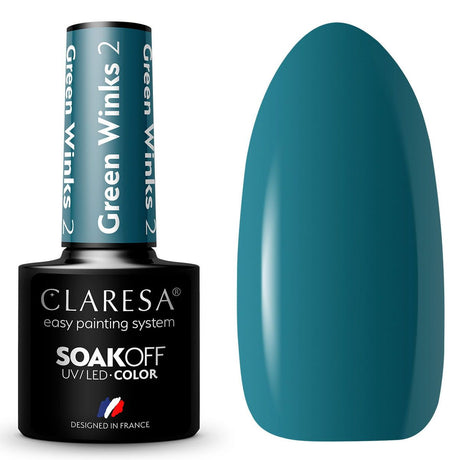 Claresa Lakier żelowy UV LED 5ml Green Winks 2