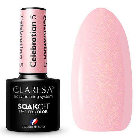Claresa Lakier Żelowy UV LED 5ml Celebracja 5