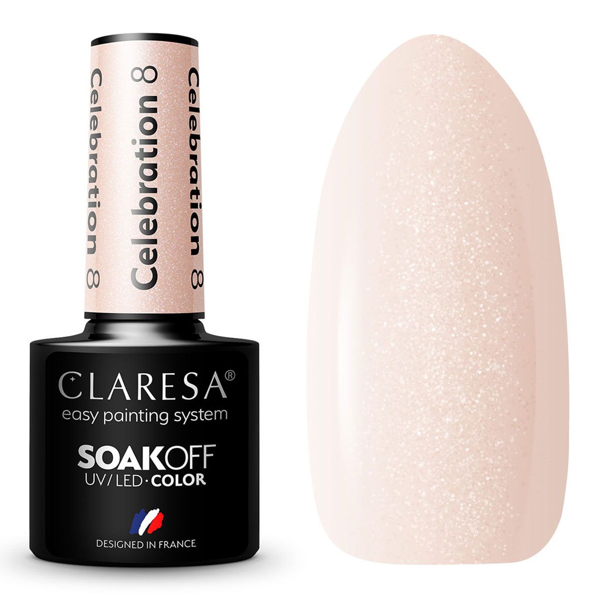 Claresa UV LED Gel Polnesch 5ml Feier 8
