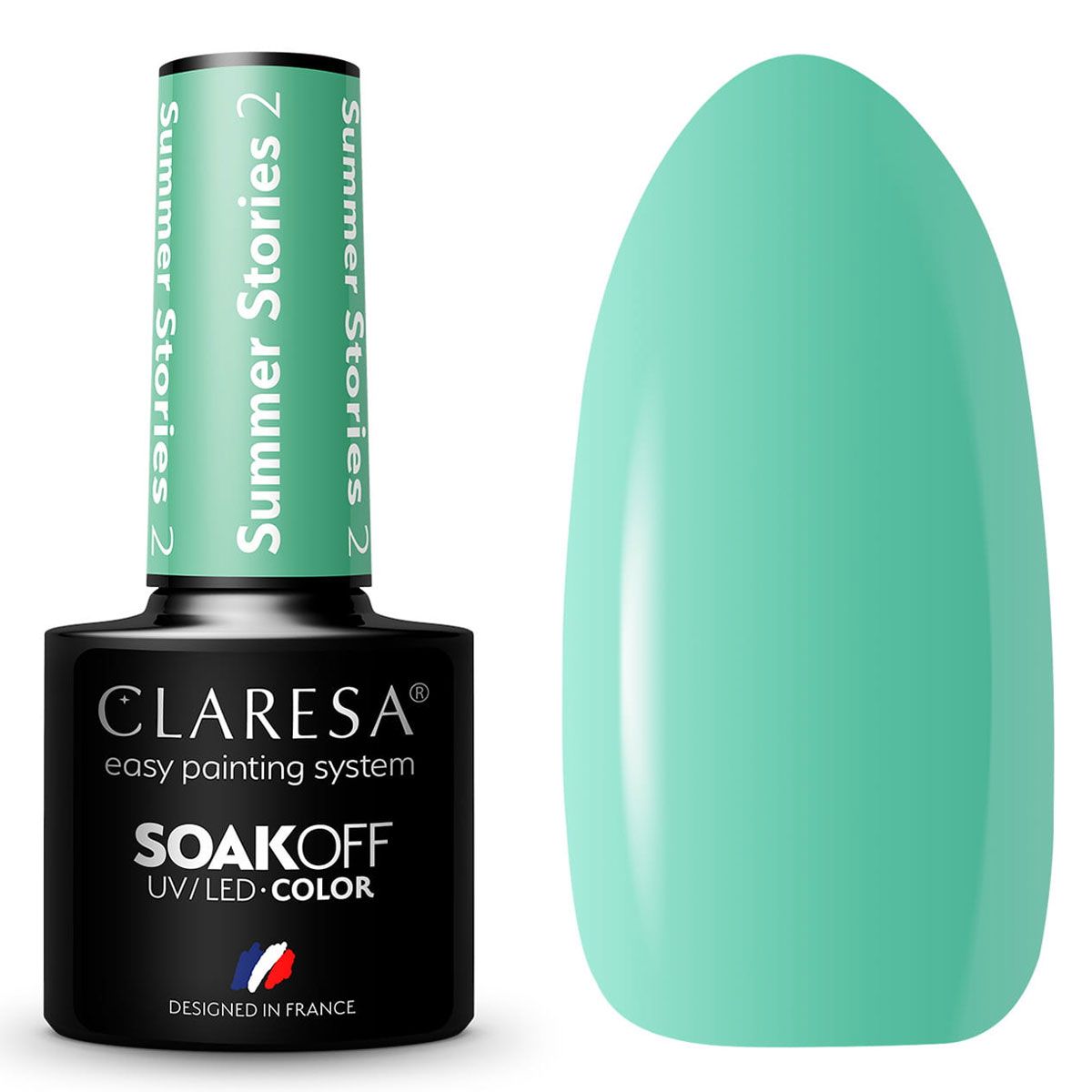 Claresa uv led glóthach snas 5ml scéalta samhraidh 2