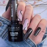 Claresa uv led gel lak 5 ml rjava 317 toplih občutkov
