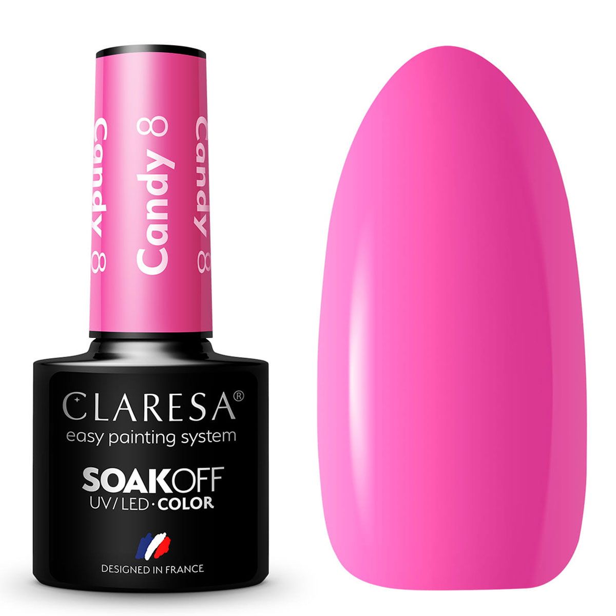 Claresa UV-LED-Gel-Nagellack, 5 ml, Candy 8