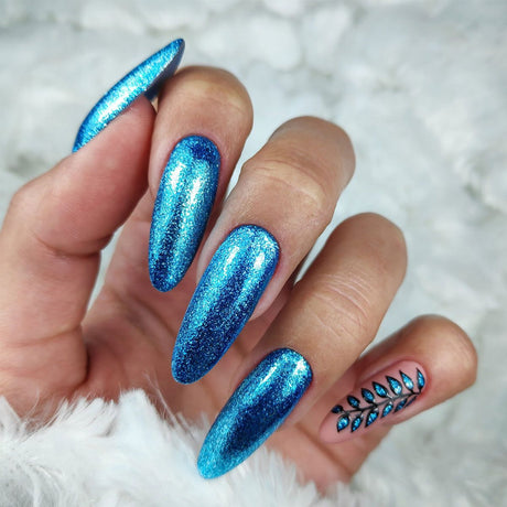 Claresa UV LED Gel Polonês 5ml Full Glitter 7 Azul
