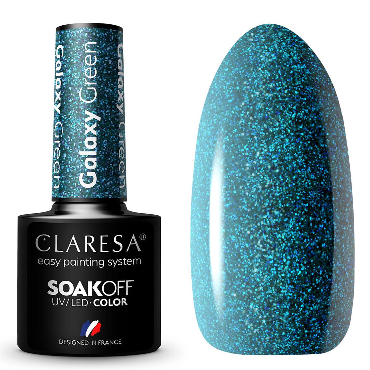 Claresa UV LED Gel Polnesch 5ml Galaxis gréng