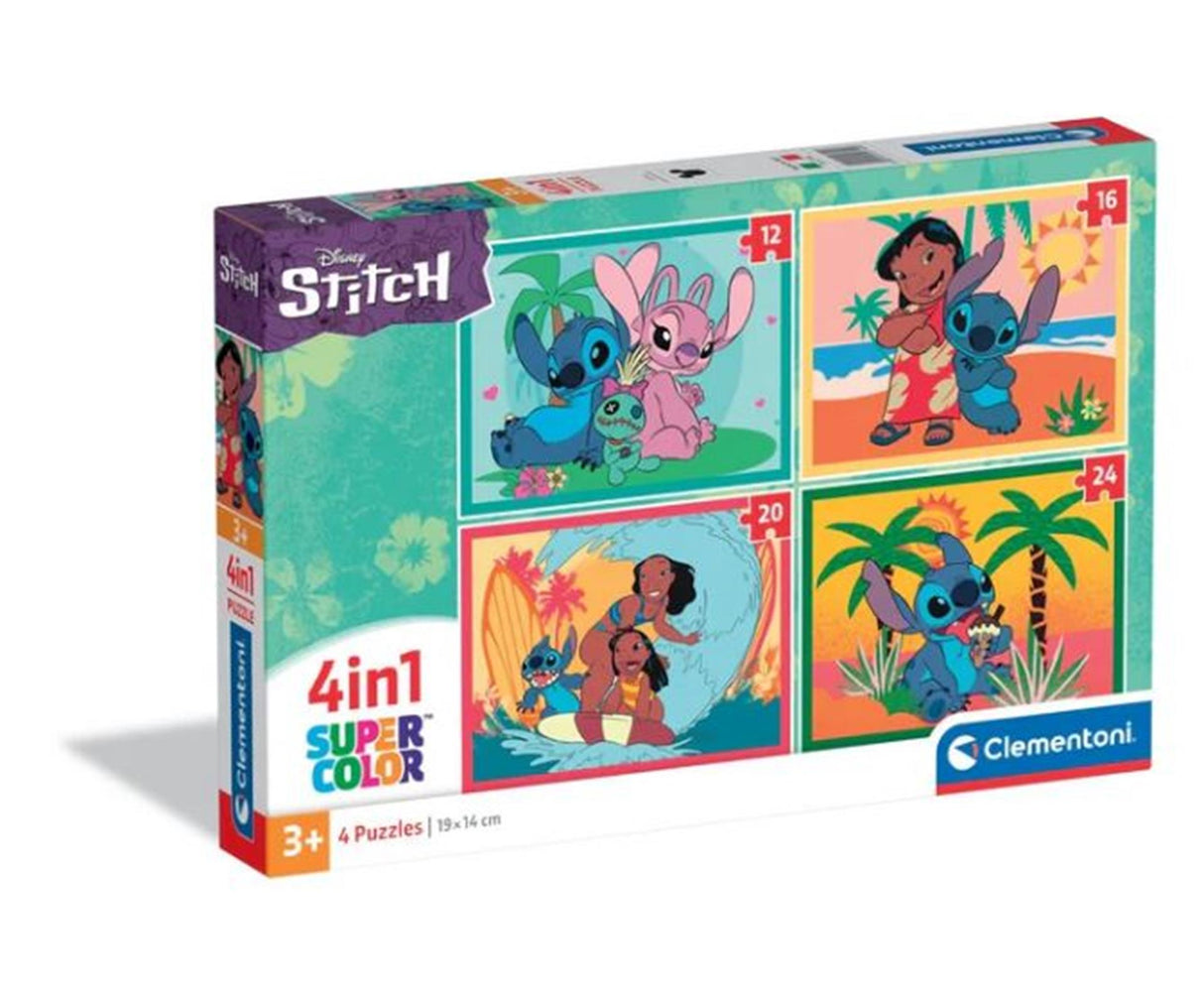 Clementoni super color jigsaw puzzle 4in1 stitch