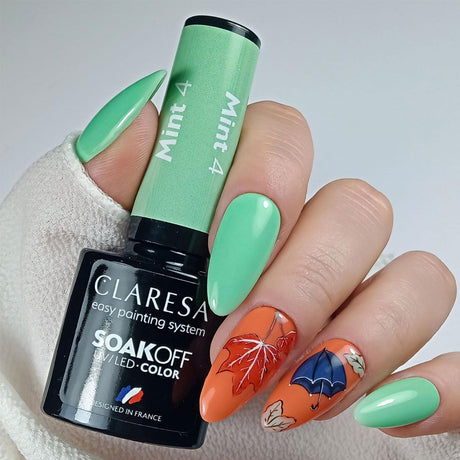 Claresa UV LED Gel Polonês 5ml Menta 4