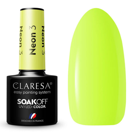 Claresa UV LED gel Polish 5ml Neon 3