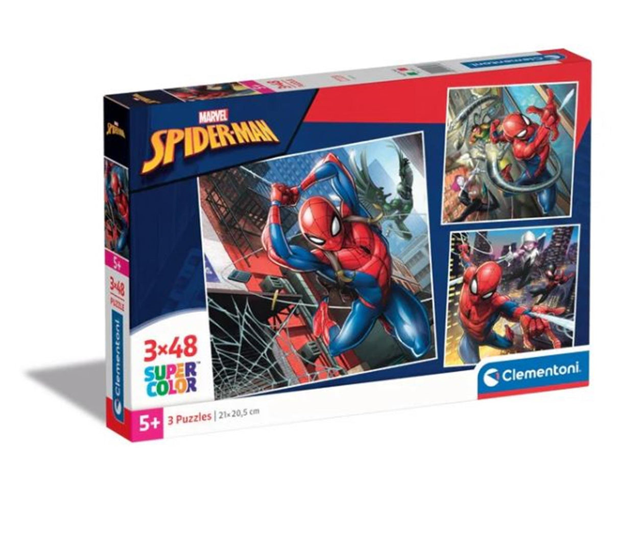 Cleronni Jigsaw Puzzle Super Color Square Marvel Spiderman, 3x48st.