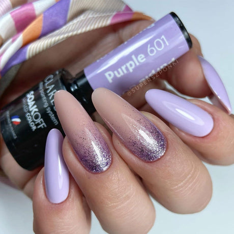 Claresa uv led gel polonês 5ml roxo 601 balão viagem