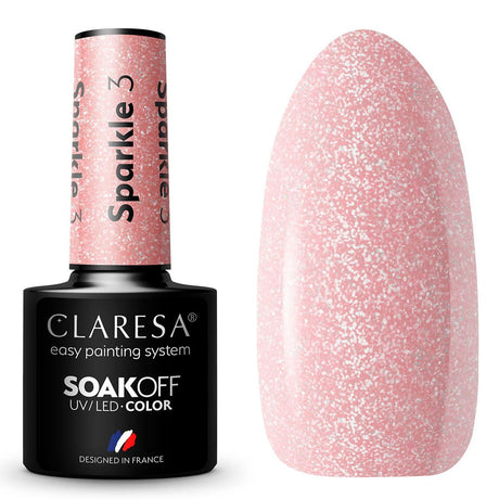 Claresa Lakier żelowy UV LED 5ml Sparkle 3