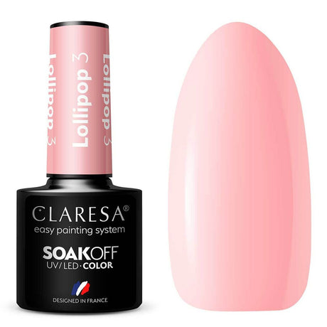 Claresa Lakier Żelowy UV LED 5ml Lollipop 3