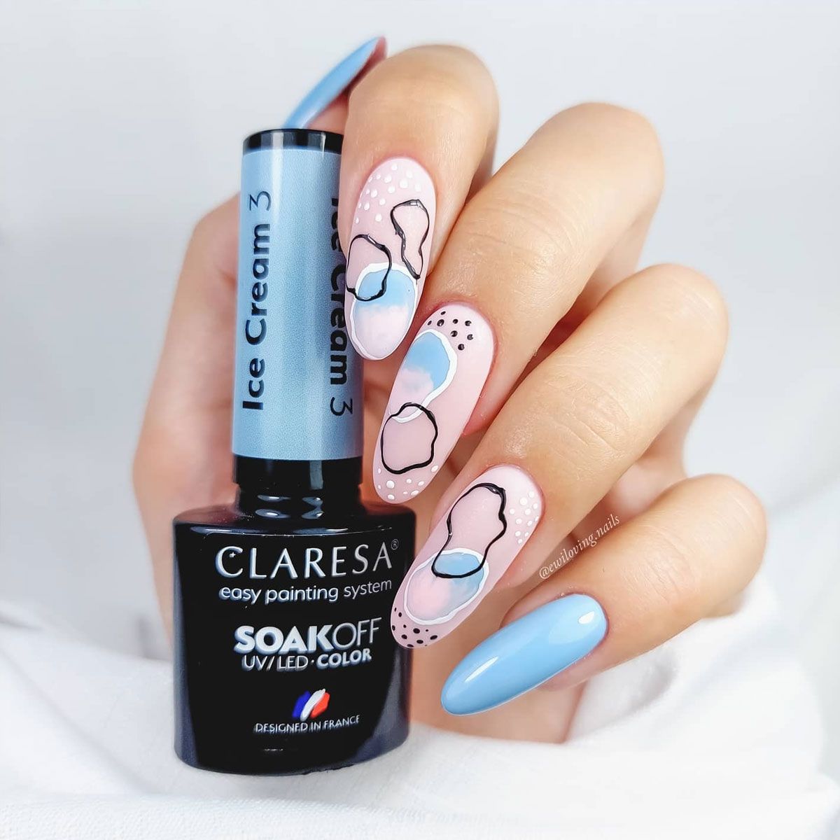 Claresa UV LED Gel Polnesch 5ml Eis 3