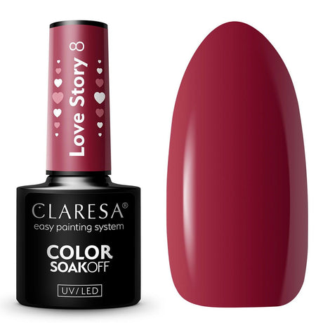Claresa uv led gel lak 5 ml love story 8