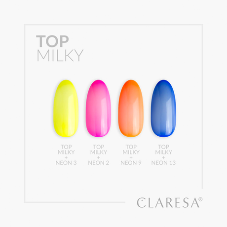 Claresa top coat laiteux sans lingette 5ml