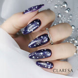 Claresa top coat no wipe glitter blå 5ml