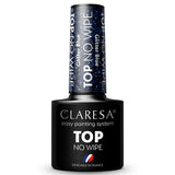 Claresa topplack no wipe glitterblått 5ml