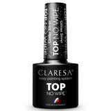 Claresa top coat no wipe glitter sølv 5ml