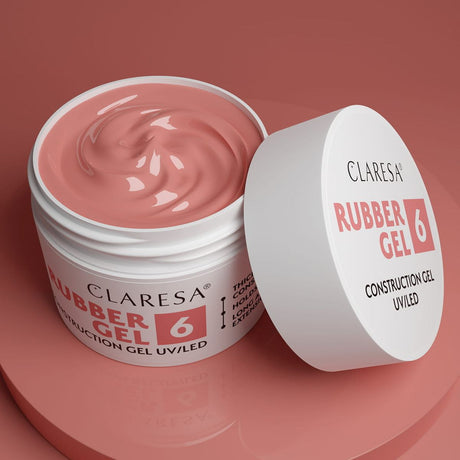 Claresa gummi gel 6 blush rosa 45gr.