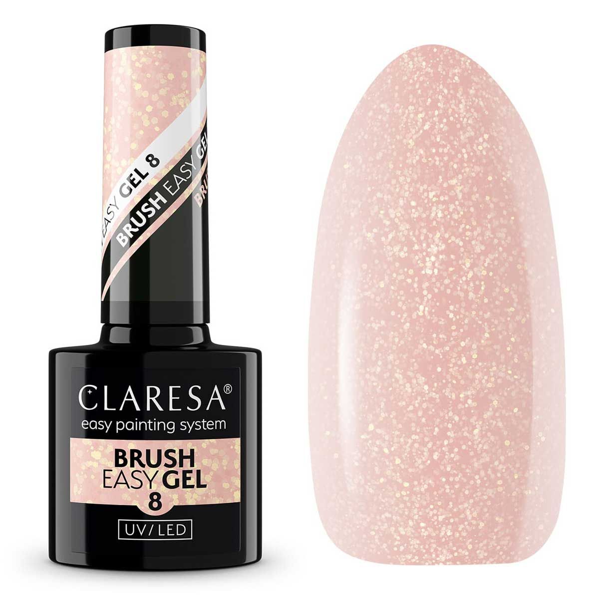 Claresa brush easy gél 8 5ml
